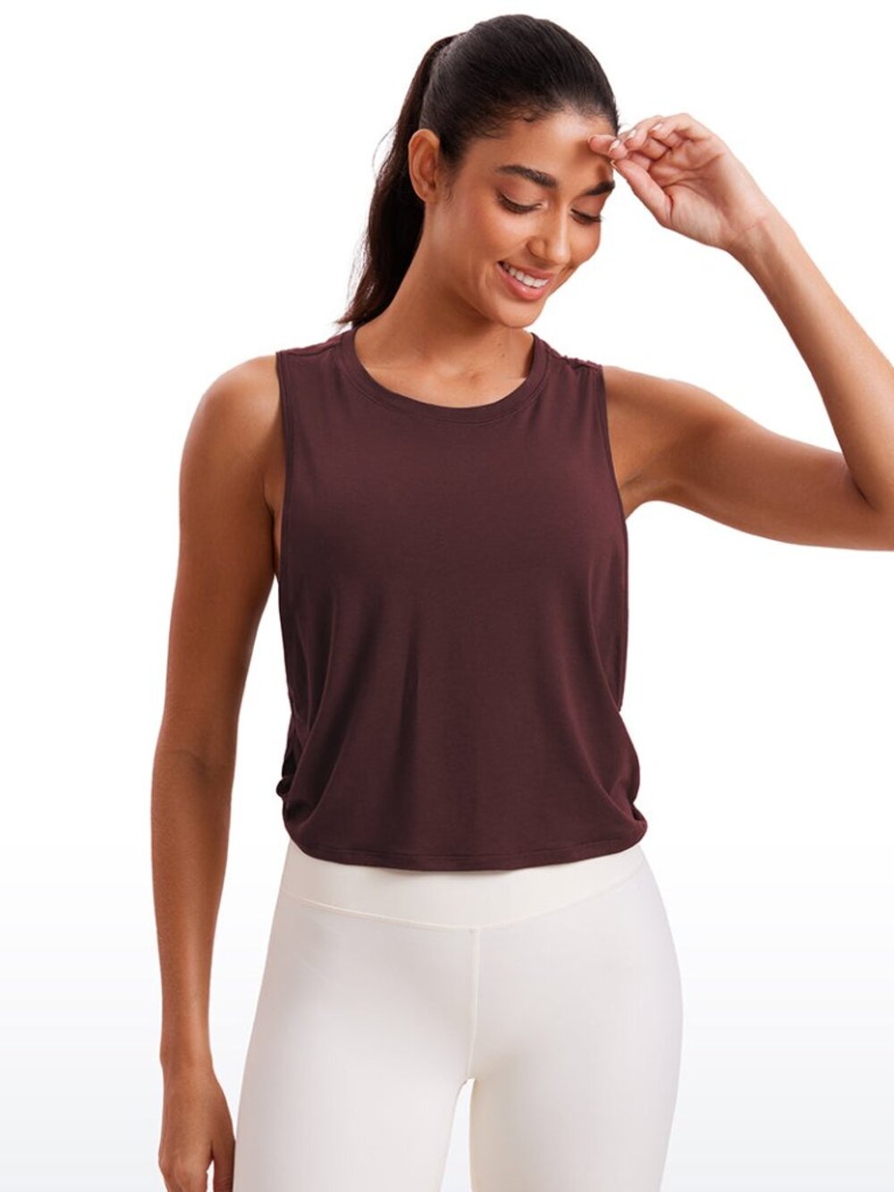 Pima Cotton Crop Deep Armhole Tank
